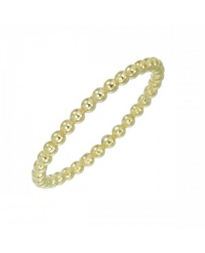 9ct Yellow Gold Bead Stacker Ring