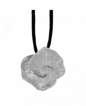 Sterling Silver Fossil Pendant - 36x25mm