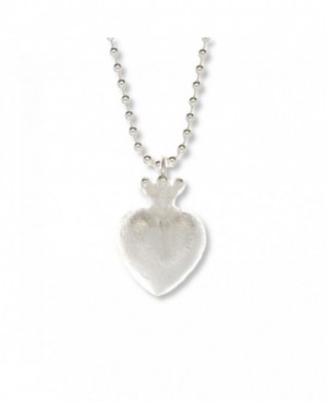 Silver Crowned Heart Necklace