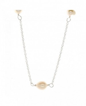 Silver & Pearl Necklace 30"