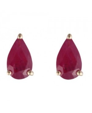 9ct Gold & Ruby  Earrings