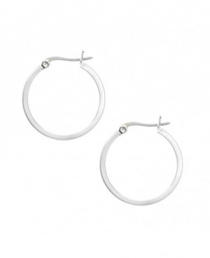 Silver Hoop Earrings - 25mm