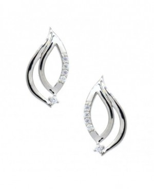 Silver & C.Z. Earrings