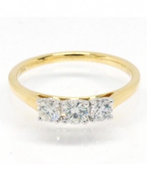 18ct Yellow Gold & Diamond Ring