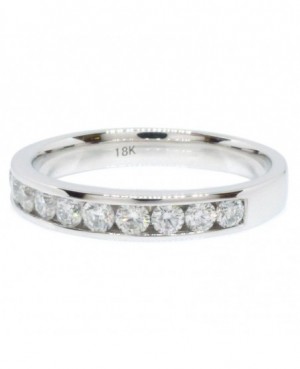 18ct White Gold Channel Set Diamond (0.50ct approx) Half Eternity Ring