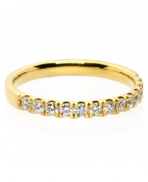 18ct Yellow Gold & Diamond (0.42ct approx) Half Eternity Ring